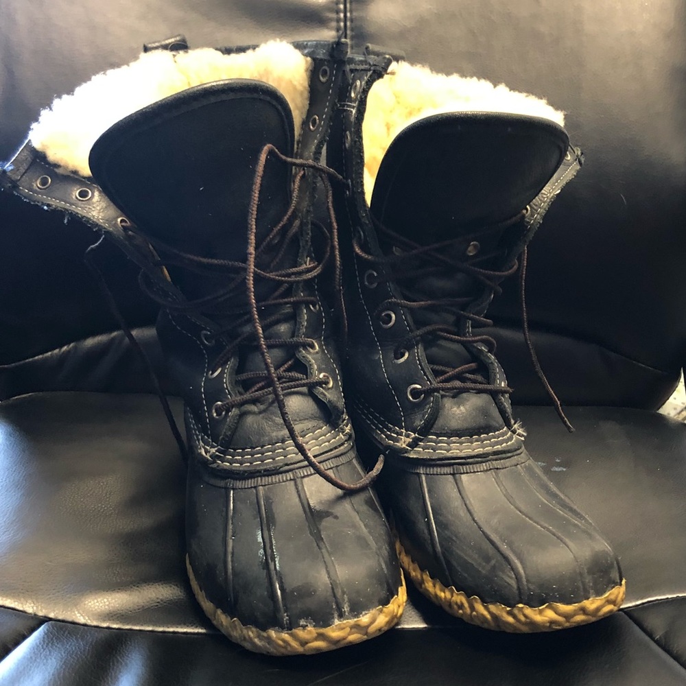 LL Bean Boots with Shearling Liner